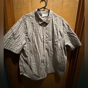 Old Navy Gray Geometric Men's Shirt